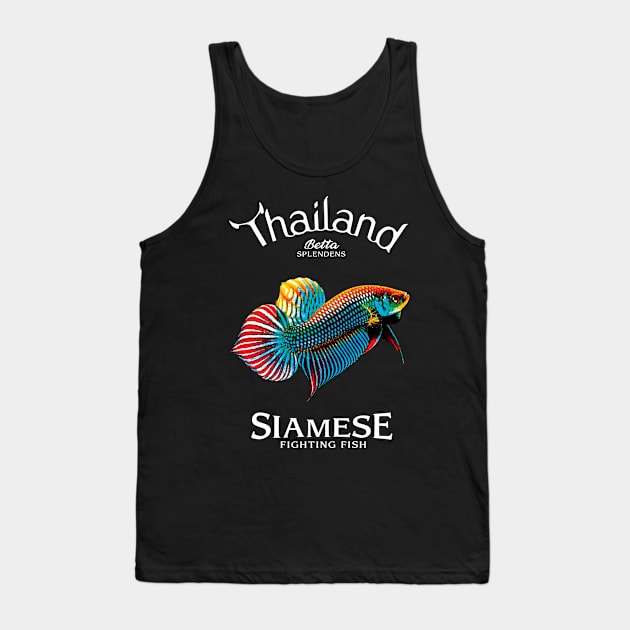 Betta Splendens Tank Top by KewaleeTee